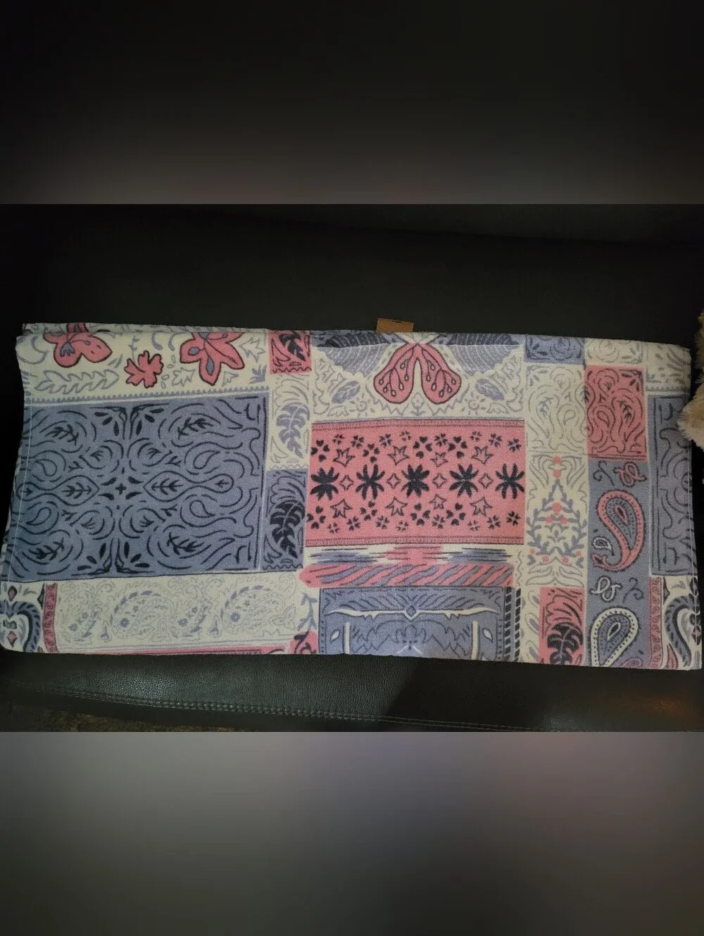 NEW Wrangler Blue White Pink Floral‎ Wild Bandana 2 Bath 2 Hand Towel